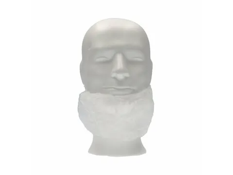 PP non woven baardmasker wit met 1 elastiek 10x100 Stuks