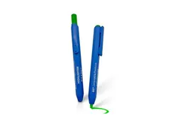 Markeerstift intrekbaar detecteerbaar blauw groene inkt 10 stuks