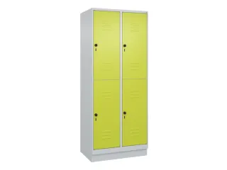 dubbeldekse locker,HxBxD 1950x800x500mm,2x2vak.,vak B 400mm - 1