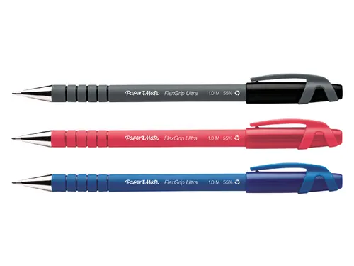 Balpen Paper Mate Flexgrip Ultra stick medium blauw