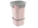 Sigma Home food to go lunchbeker 0,95L roze - 11,5x11,5x18,5cm