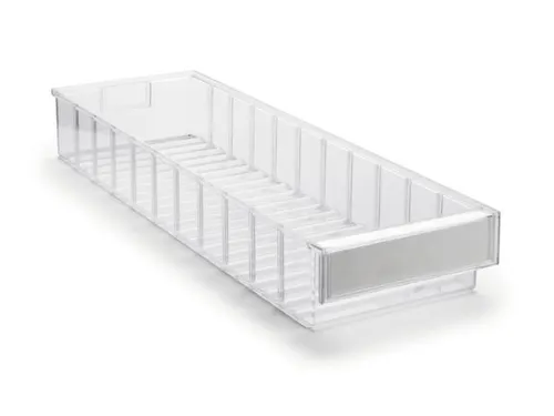 Transparante Assortimentsdoos Hxbxd 82x186x600mm Polystyreen