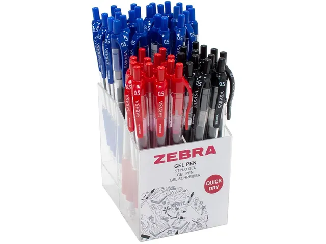 gelroller Sarasa 0,5 mm assorti kleuren display à 48 stuks