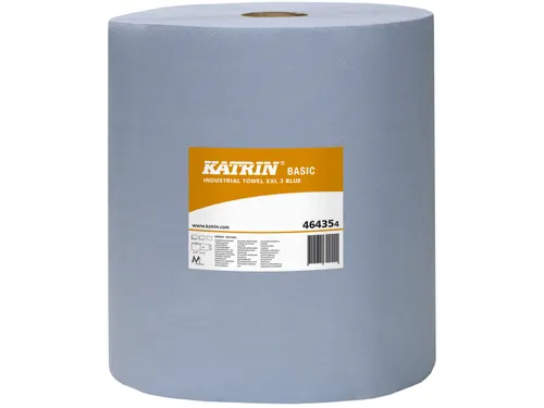 Katrin 464354 Basic XXL Poetspapier Rol 3-Laags Blauw