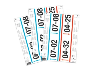 Papieren inserts voor documenthouders 297x74mm (40 kaartjes) - 2