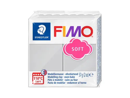 Boetseerklei Fimo soft 57 gram dolfijngrijs