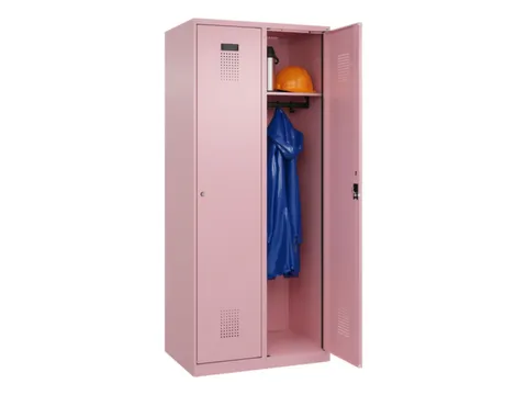 locker,HxBxD 1850x800x500mm,2vak,vak B 400mm,cil.-slot,staand op vloer