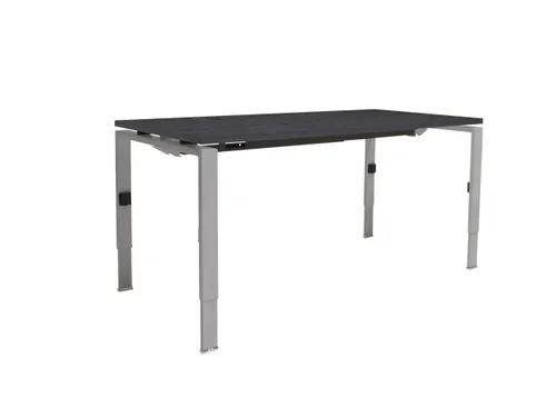 Bureau Linesto N4 hoogte instelbaar 120x80cm houtprint schaduw alu