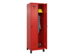 locker,HxBxD 1950x600x500mm,2vak,vak B 300mm,draaigrendel,voeten