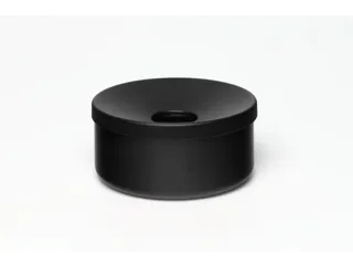 Tafelasbak H X Ø 80x 155mm Plaatstaal Zwart - 1