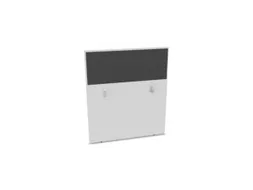 baliepaneel,v. bureau,aanbouw achter,B 1000mm,Bl-wit,BN8010-antraciet