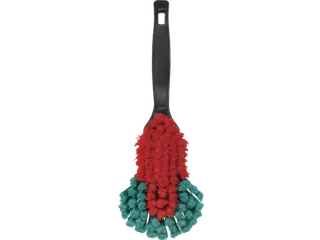 Handborstel Vikan ergo met rubber stootrand 32cm Zachte splitvezel - 3