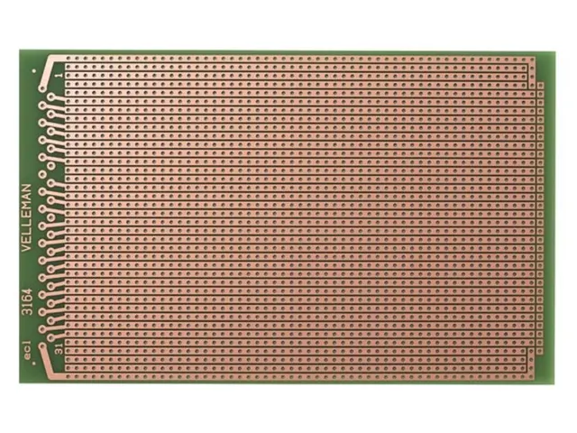 Eurocard Volle Lijn - 100x160mm - FR4 (25ST./Doos)