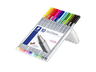 Fineliner Staedtler Triplus 334 assorti 0.3mm 10 stuks - 3
