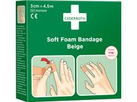 Cederroth 51011018 Soft Foam bandage Beige 3cm x 4,5m 18 stuks