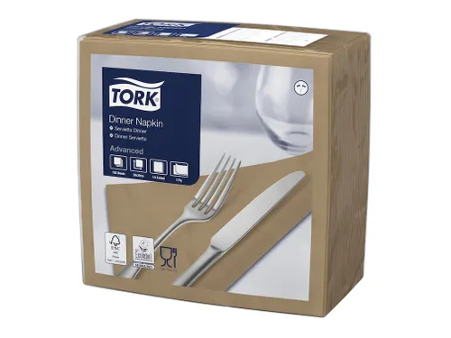 Tork 478751 Dinnerservet Advanced Biscuit 39x39cm