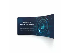 Beurswand Zipper-Wall Curved Basic 500x230cm