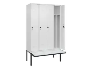 locker voor scheiding van kleding,HxBxD 2120x1200x815mm,4vak - 2