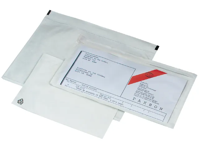 Enveloppe note d'expédition IEZZY Autocollant uni 225x165mm 100 pièc