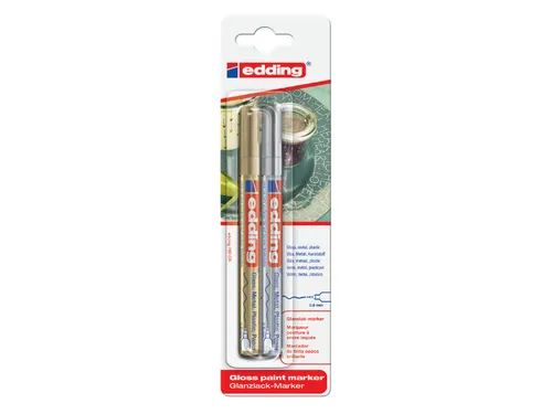 Viltstift Edding 780 Lakmarker Rond Goud/zilver 0.8mm Blister