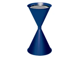 Zandasbak Staalplaat 730x400mm Ronde Trechter Verzinkt Ral5010