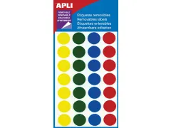 Apli Verwijderbare Etiketten Cirkel Ø15mm (b x h), 112 Stuks