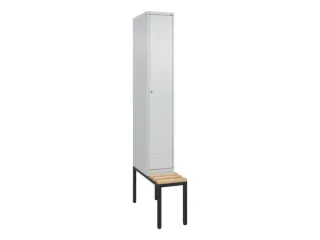 locker met bank,HxBxD 2120x300x815mm,1vak,vak B 300mm,cil.-slot - 1