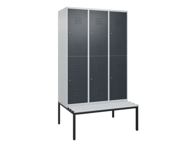 Dubbeldekse dekenkist,HxBxD 2120x1200x815mm,3x2vak.,vak B 400mm