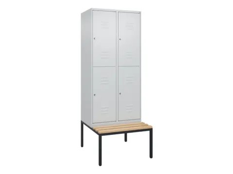Dubbeldekse dekenkist,HxBxD 2120x800x815mm,2x2vak.,vak B 400mm