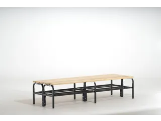 dubbele zitbank,HxLxD 450x1500x700mm,houten lijst,RAL7016 - 1
