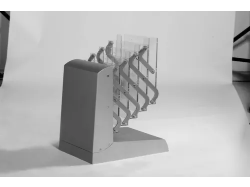 vouwbaar folderrek v. 5xDIN A4 plank(en) transparant aluminium