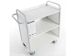 Dossierwagen 150kg 3 Etages H 1070mm 800x490mm Ral7035