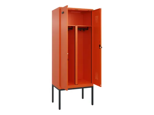 PBM-locker,HxBxD 2120x800x500mm,2vak,vak B 400mm,draaigrendel