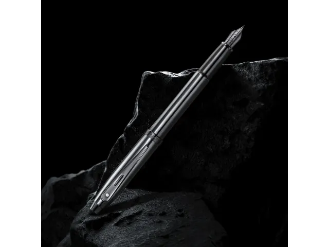 Vulpen Sheaffer 100 E9375 M Ionic Shiny dark grey gunmetal