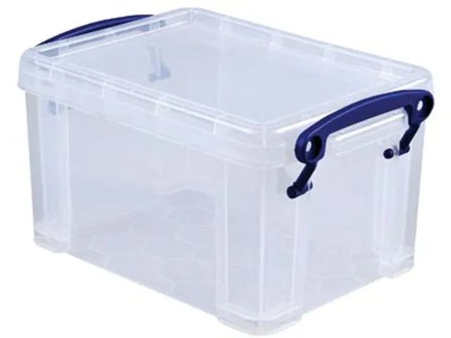 Opbergbox Really Useful 1.6 liter 195x135x110mm transparant wit