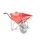aluminium kruiwagen,90l,HxBxD 870x625x1430mm,HDPE-bak,rood,aluminium