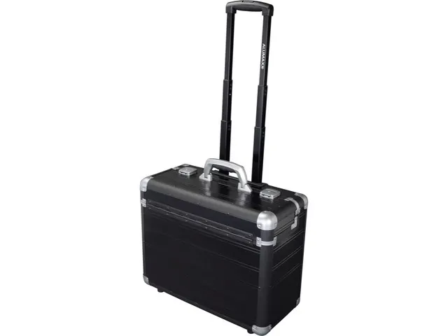 Trolley-pilotenkoffer Alumaxx DISCOVERY aluminium mat zwart