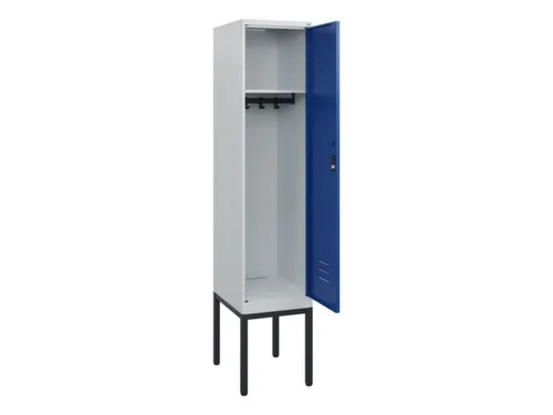 locker,HxBxD 1950x400x500mm,1vak,vak B 400mm,cil.-slot,voetonderstel