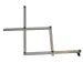 Pantograaf Rumold P4 hardhout lengte 34cm grijs gespoten