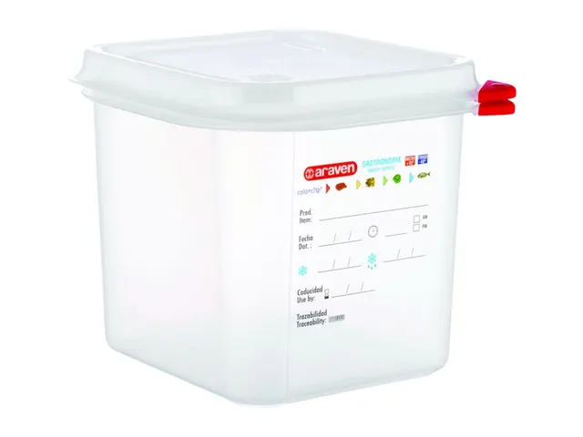 Récipient de stockage Araven GN 1/6 avec couvercle 2,6L 4 pièces