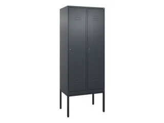 locker,HxBxD 2120x800x500mm,2vak,vak B 400mm,cil.-slot,voetonderstel - 1