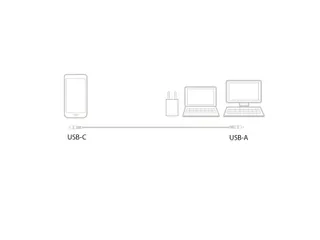 Kabel ACT USB 3.2 naar USB-C laad -en data 1 meter - 5
