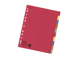 Tabblad recycled karton A4+ 10tabs - 1