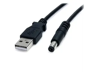 91cm USB naar 5,5 mm voedingskabel type M connector - 1