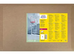 Antimicrobiële etiketten afneembaar transparant 450x320mm