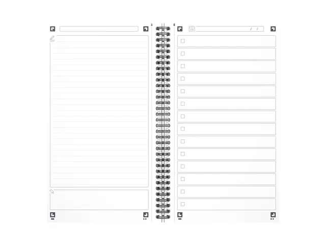 Task Manager Oxford 141x246 mm 115vel blauw