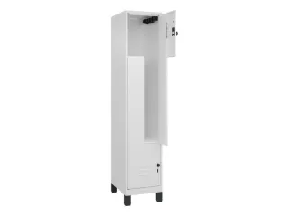 Z-garderobekast,HxBxD 1950x400x500mm,vak B 200/400mm,draaigrendel - 2