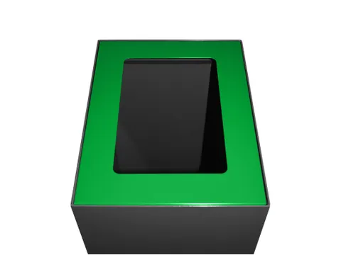 Top modulaire afvalscheidingsunit 60 liter Groen
