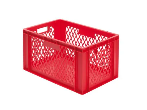 Euronorm-Stapelbak 61l H X L X B 320x600x400mm Rood