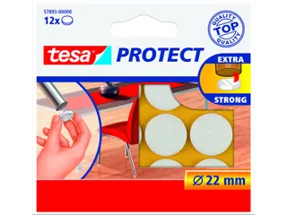 Beschermvilt Tesa antikras 57893 22mm rond wit - 1